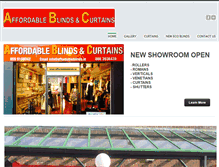 Tablet Screenshot of affordableblinds.ie