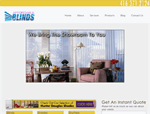 Tablet Screenshot of affordableblinds.ca